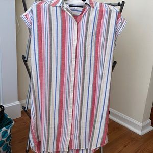 Striped shirt dress